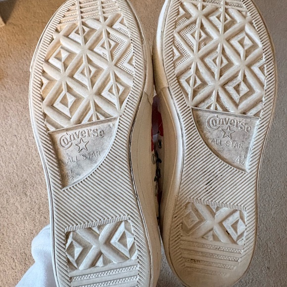 Converse White High Top Sneakers with Red Cherry Print - Picture 8 of 11